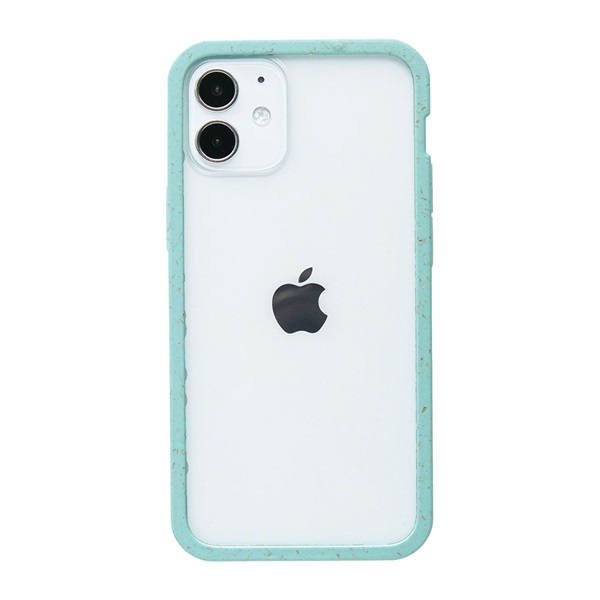 Pela Case ペラケース iPhone12 mini 5.4インチ対応 スマホカバー(背面ケース)/スリム エコフレンドリー(クリア ピューリストブルー)