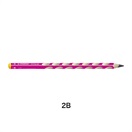 STABILO スタビロ かきかた鉛筆 イージーグラフ･左利き用 6本セット 鉛筆 3.15mm(ピンク/2B)