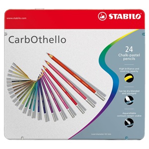 STABILO スタビロ カーブオテロ 24色セット 色鉛筆 4.4mm 水彩パステル色鉛筆