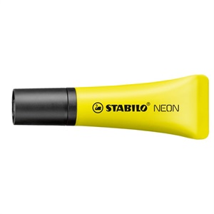 STABILO スタビロ ネオン 蛍光ペン 水性蛍光インク 中綿式 5mm/2mm チーゼル型チップ キャップ式