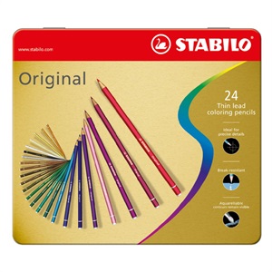 オリジナル 24色セット 2.5mm 硬質色鉛筆/STABILO(スタビロ)