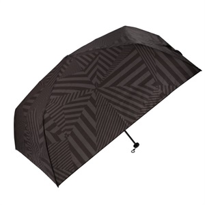 軽量 折りたたみ傘 ストライプパターン(ブラック)/JOURNALIER(ジョルナリエ) マークス