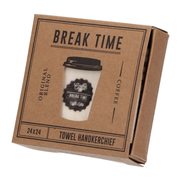 コーヒー2･タオル ハンカチ(アイボリー)/BREAKTIME(ブレイクタイム) マークス