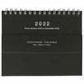マークス 手帳 2022 スケジュール帳 1月始まり 月間ブロック MINI ノートブックカレンダー・マグネット・ミニ(ブラック)