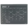 マークス 手帳 2022 スケジュール帳 1月始まり 月間ブロック S ノートブックカレンダー(ブラック)