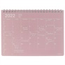 マークス 手帳 2022 スケジュール帳 1月始まり 月間ブロック S ノートブックカレンダー(ピンク)