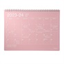 マークス 手帳 2023 スケジュール帳 4月始まり 月間ブロック B5変型 ノートブックカレンダー・M(ピンク)