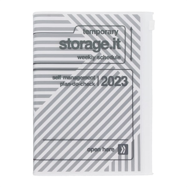 マークス 手帳 2023 スケジュール帳 10月始まり 週間バーチカル B6変型 ストレージ イット/ジオメトリック | マークス公式通販