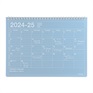 マークス 手帳 2024 スケジュール帳 2024年4月始まり 月間ブロック B5 ノートブックカレンダー・M(ブルー)