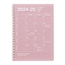 マークス 手帳 2024 スケジュール帳 2024年4月始まり 月間ブロック B6 ノートブックカレンダー・S・縦型(ピンク)