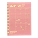 マークス 手帳 2024 スケジュール帳 2024年4月始まり 月間ブロック B6 ノートブックカレンダー・S・縦型(ネオンピンク)