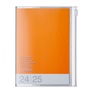 MARK'S 手帳 2025スケジュール帳 2024年9月始まり 週間バーチカル A6変型 カラーズ(オレンジ)