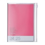 MARK'S 手帳 2025スケジュール帳 2024年9月始まり 週間バーチカル A6変型 カラーズ(ピンク)