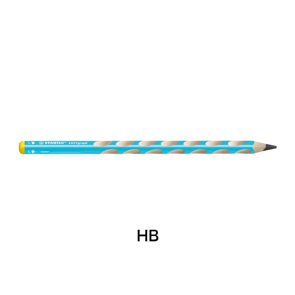 STABILO スタビロ かきかた鉛筆 イージーグラフ･左利き用 6本セット 鉛筆 3.15mm(ブルー/HB)