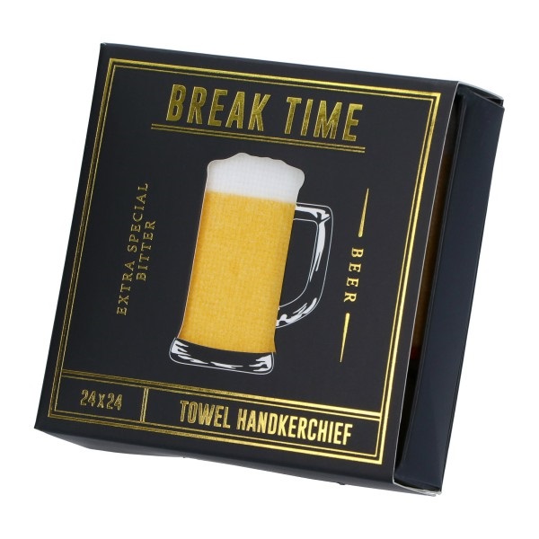 ビール2･タオル ハンカチ(オレンジ)/BREAKTIME(ブレイクタイム) マークス