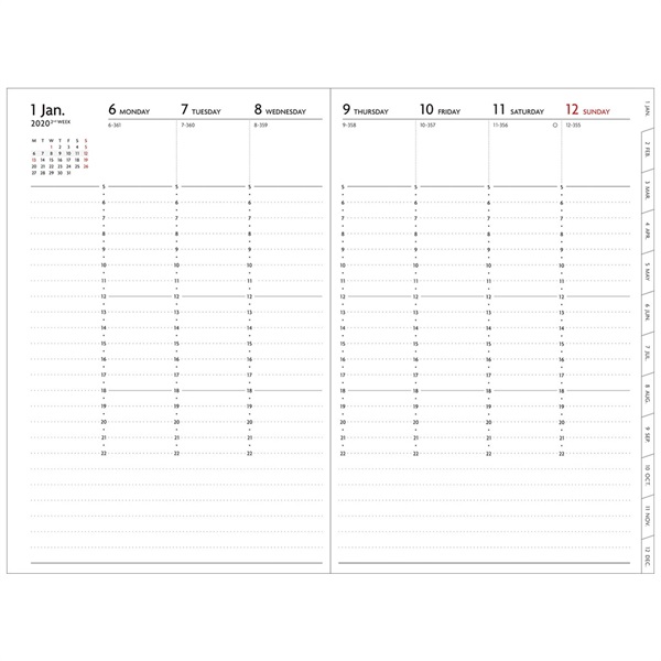 始まり月から選ぶ 2019年12月始まり 手帳 2019 スケジュール帳