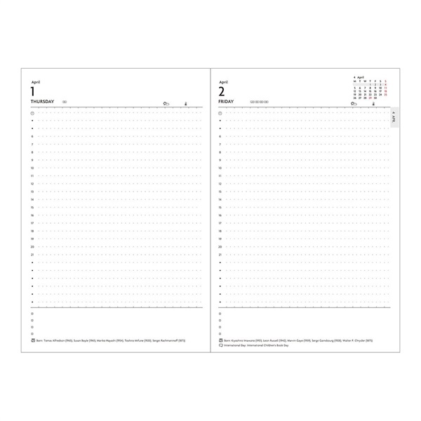 手帳 21 スケジュール帳 ダイアリー Edit 1日1ページ 21年4月始まり B6変型 スープル マークス マークス公式通販