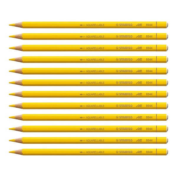 STABILO スタビロ オール 12本セット 色鉛筆 3.3mmイエロー | マークス