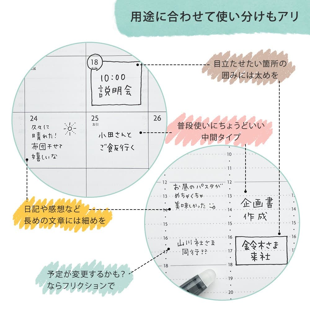 用途に合わせて使い分けもアリ